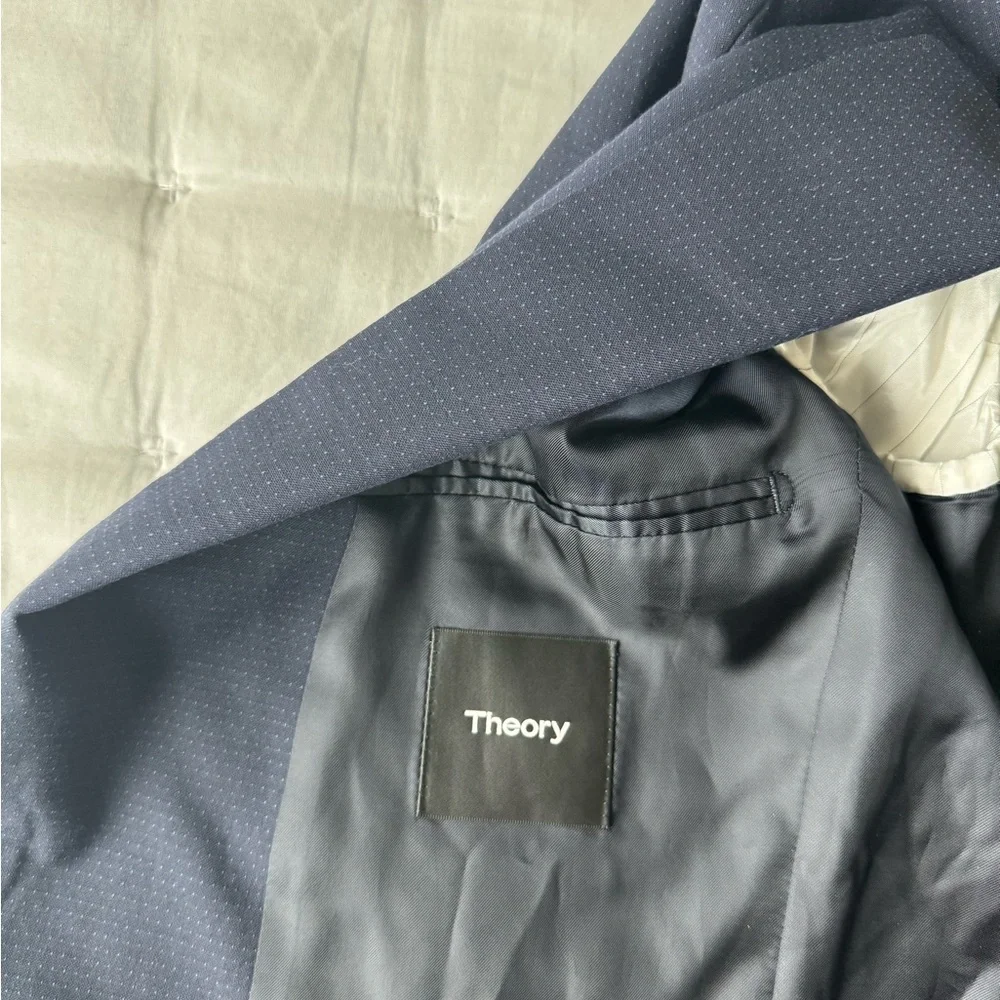 Theory 40 Gansevoort Blazer Eclipse Multi Polka Dot